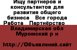 Ищу партнеров и консультантов для развития общего бизнеса - Все города Работа » Партнёрство   . Владимирская обл.,Муромский р-н